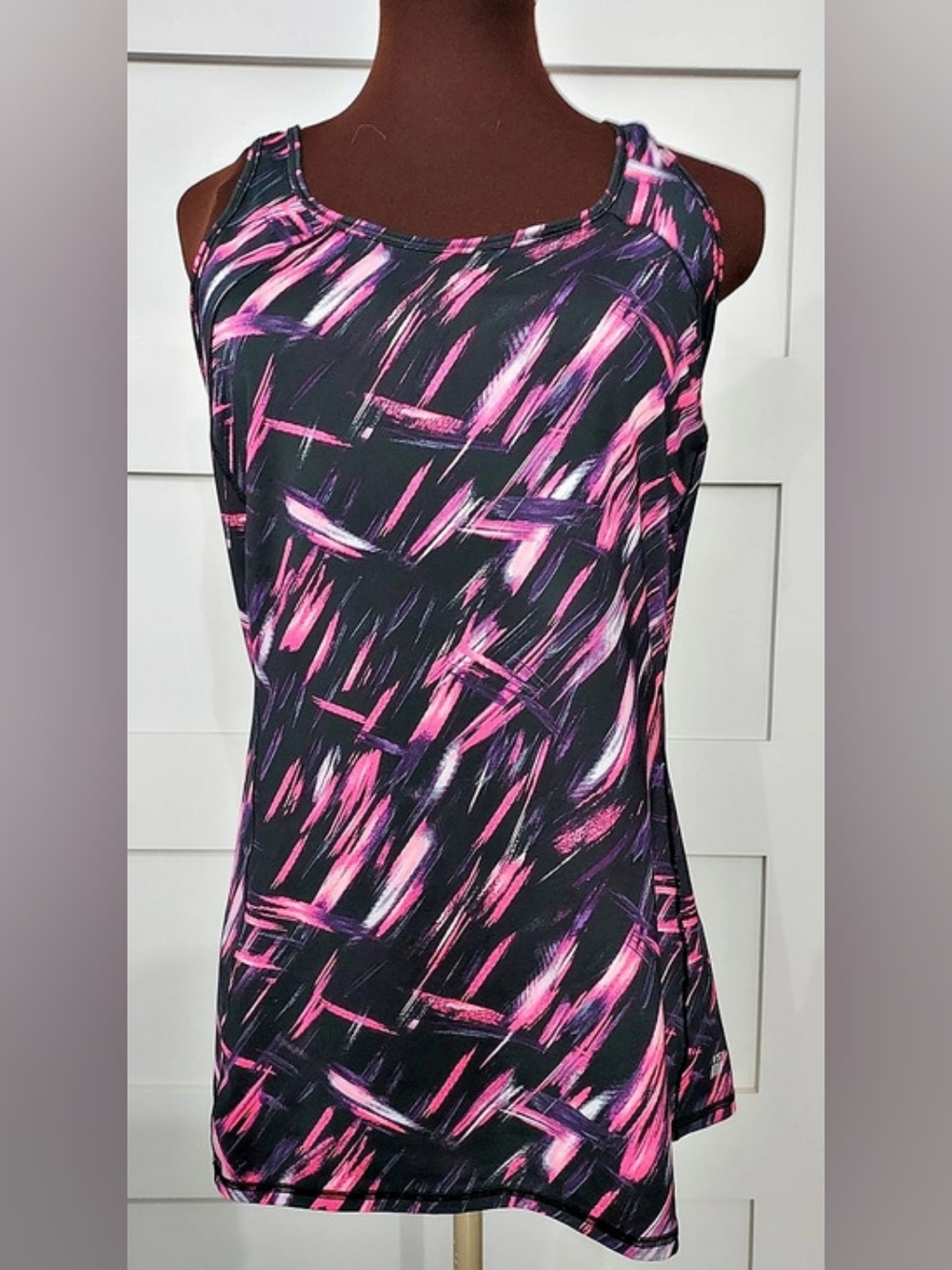 Victoria's Secret VSX Sport Abstract Print Athletic Tank Top Like New Size Large